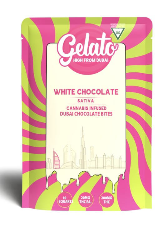 Product: Gelato | Dubai Bites - 200mg - White Chocolate