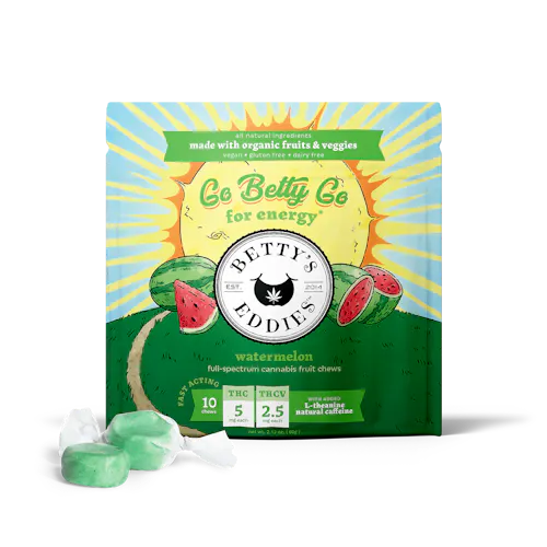 Watermelon 4:1 (THC:THCv) Chews 10mg x 10pk-active