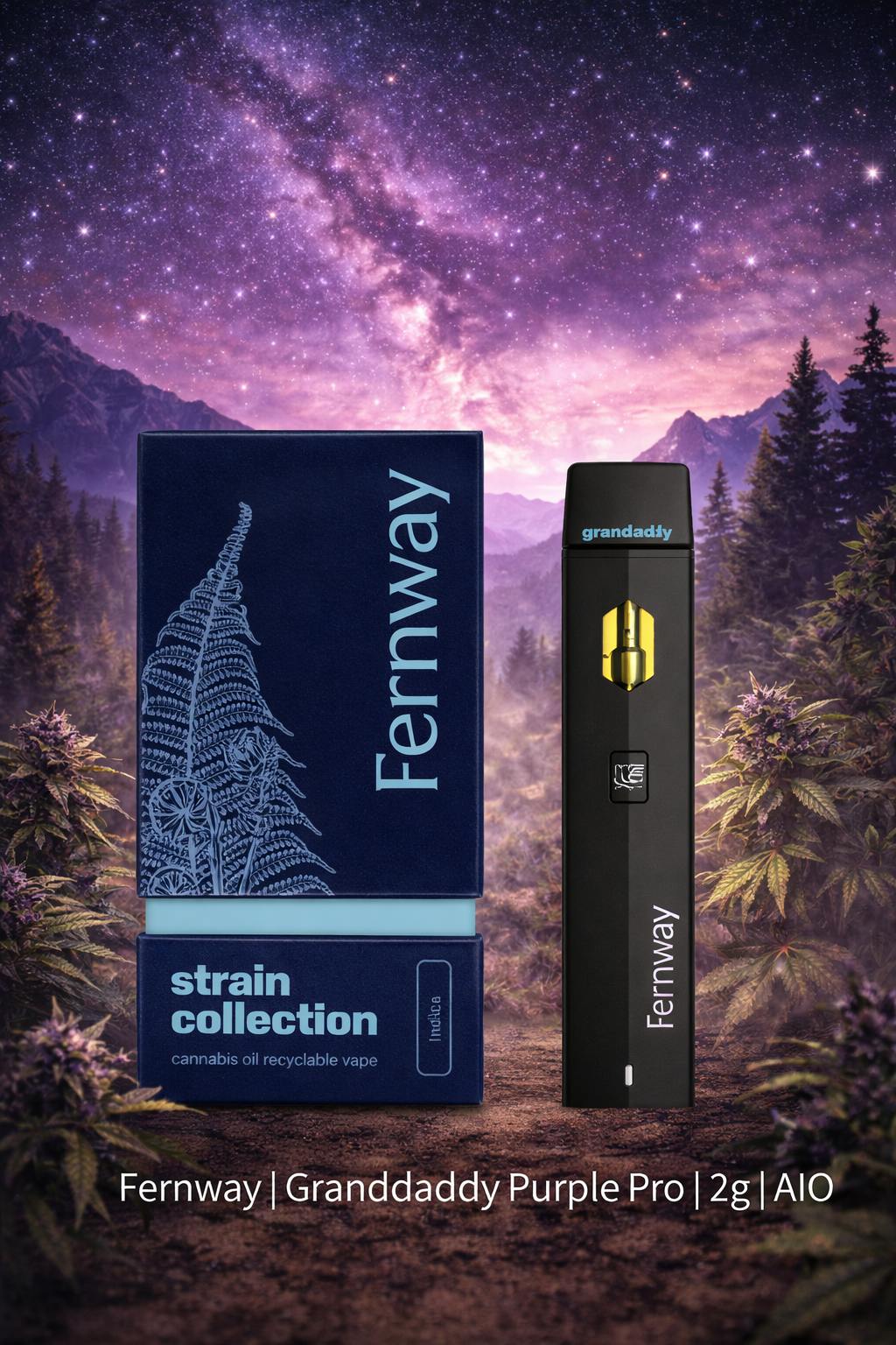 Product Fernway | Granddaddy Purple | Distillate | AIO | 1g