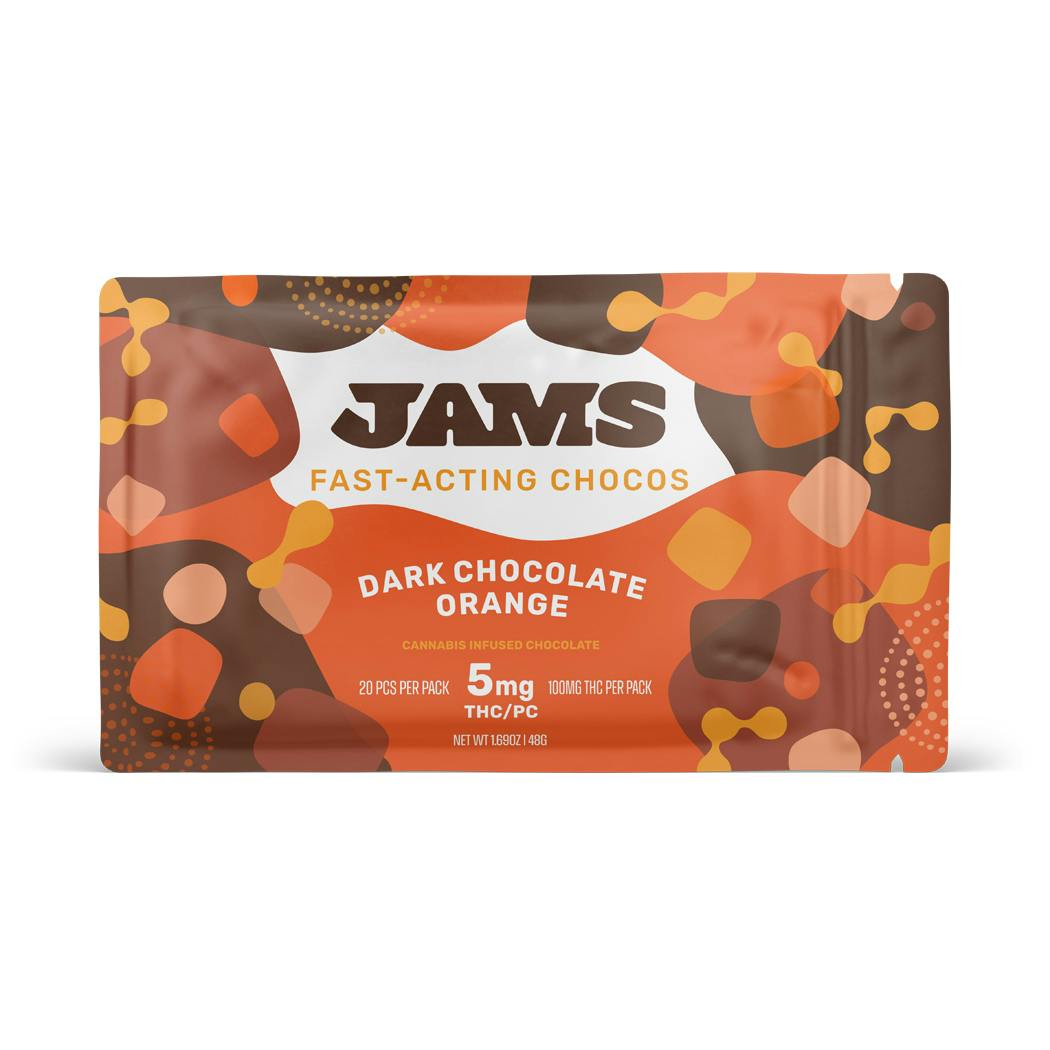 JAMS Orange Dark Chocolate Bar 100mg Curaleaf
