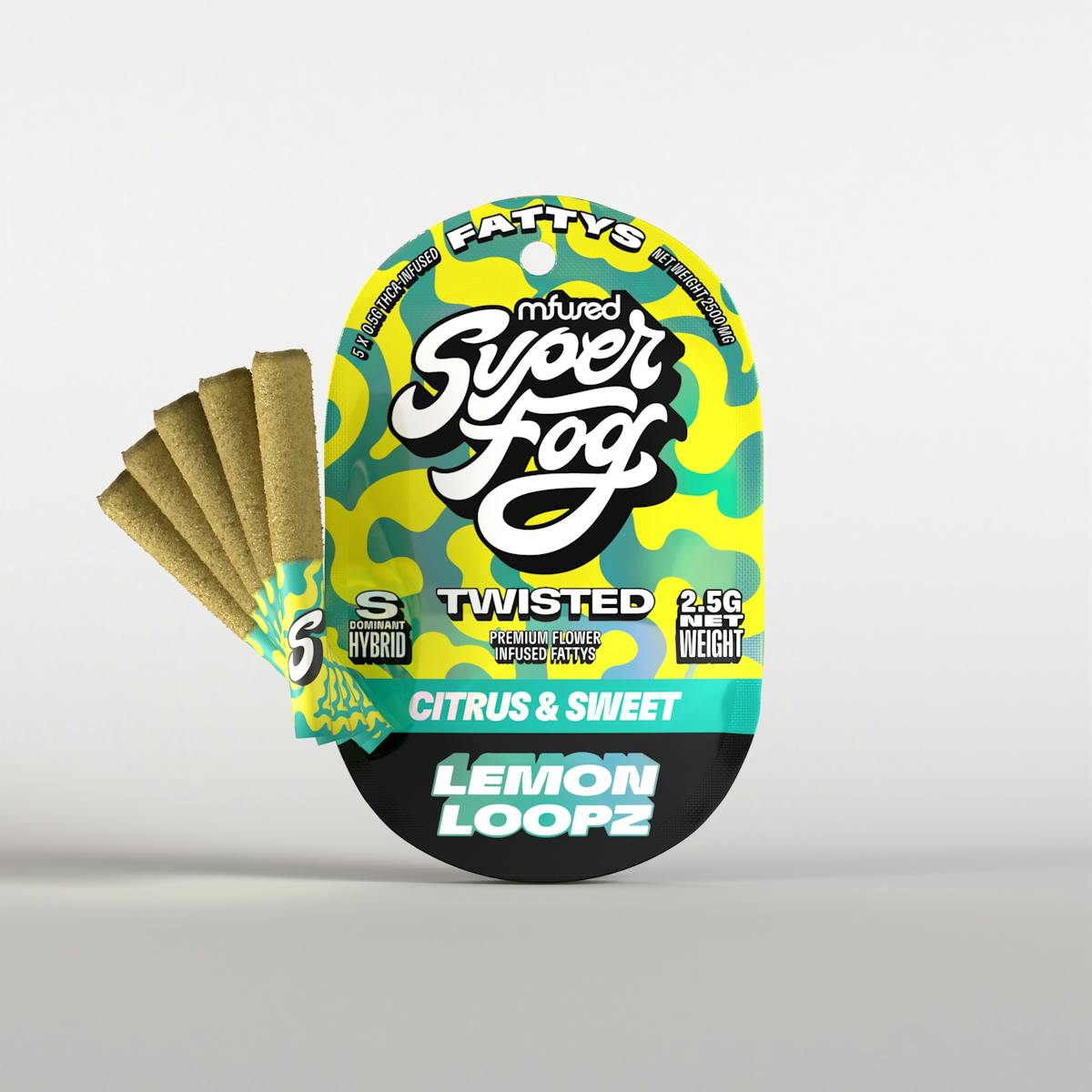 Photo of Mfused Twisted Fattys Lemon Loopz Infused Prerolls x 5pk