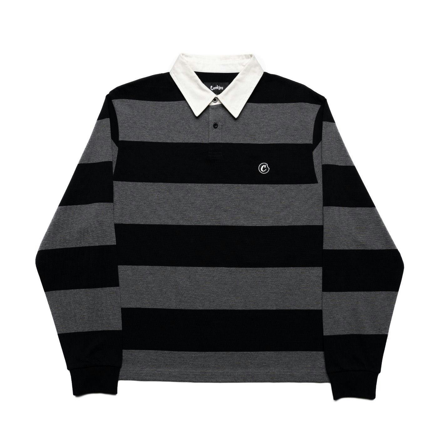 Cookies | Connoisseur Collection Black Rugby Knit LS | L