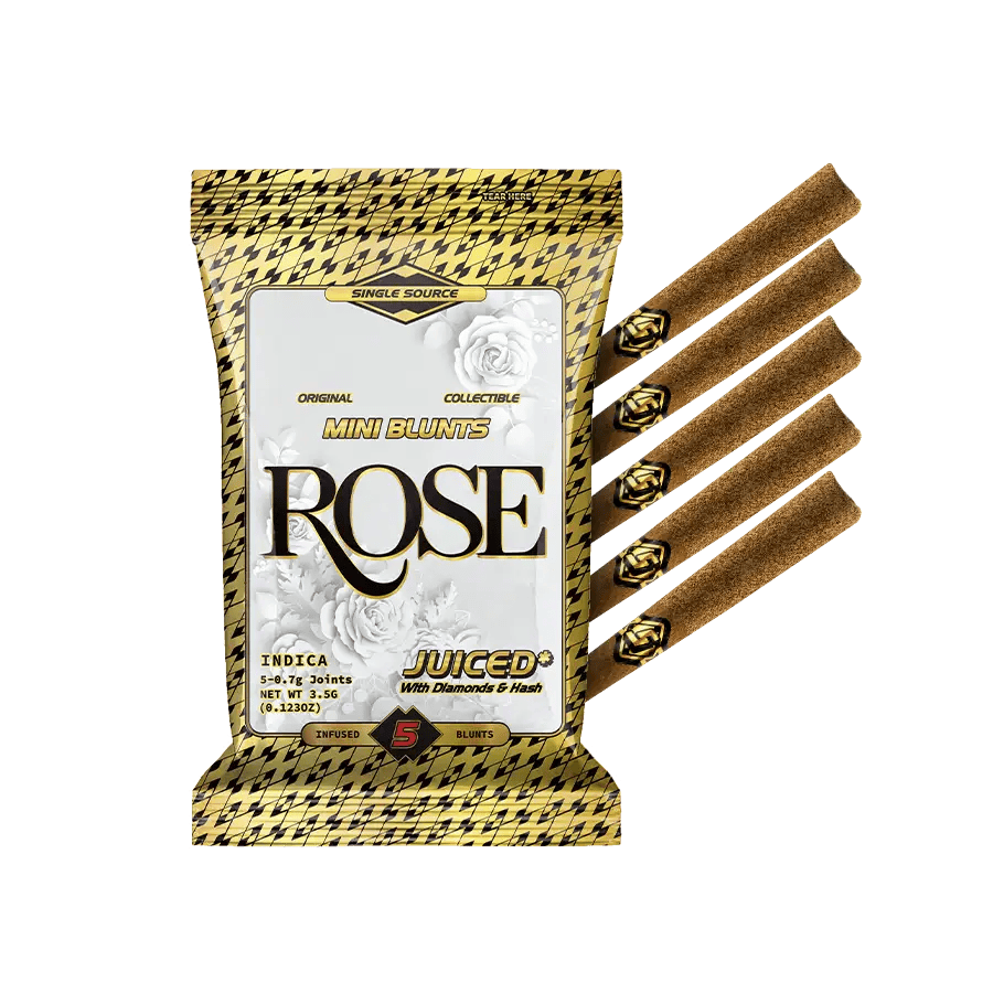 Sluggers | Infused Mini Blunt 5 Pack | Juiced | Rose