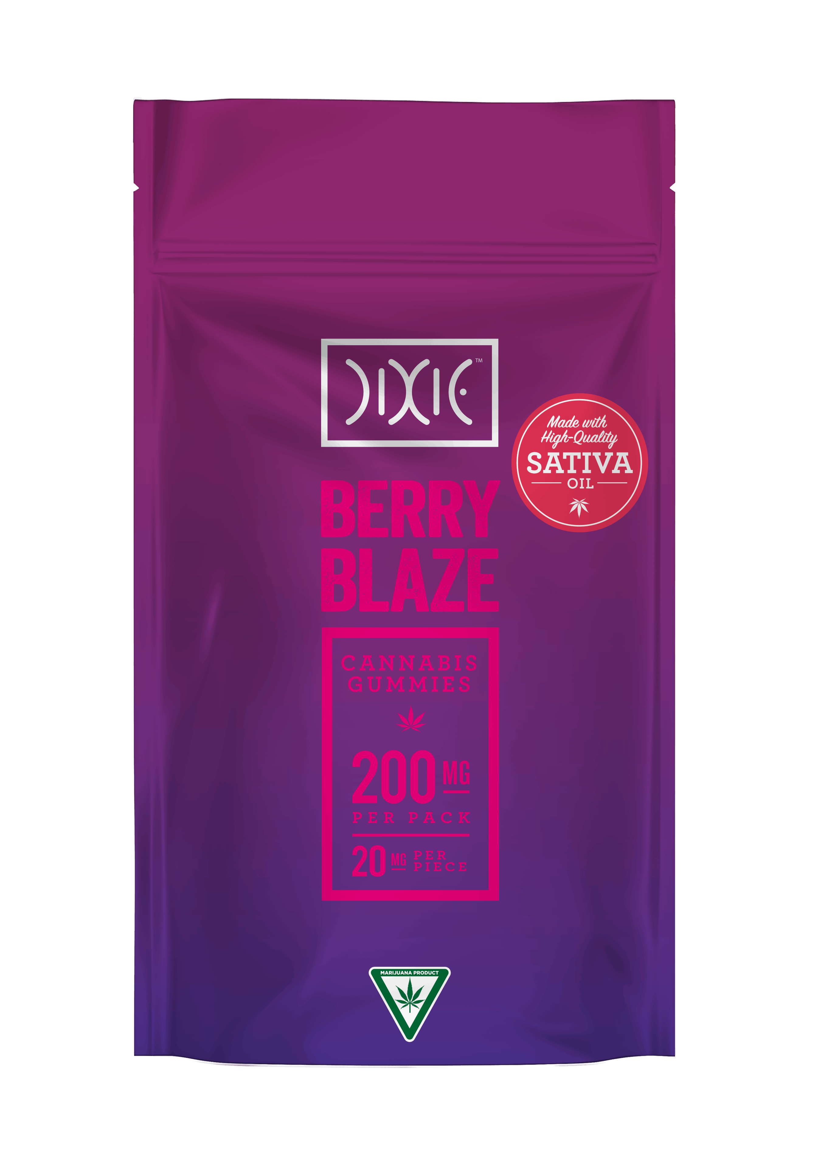 Product: Dixie | Gummies - Berry Blaze (Sativa) - 200mg