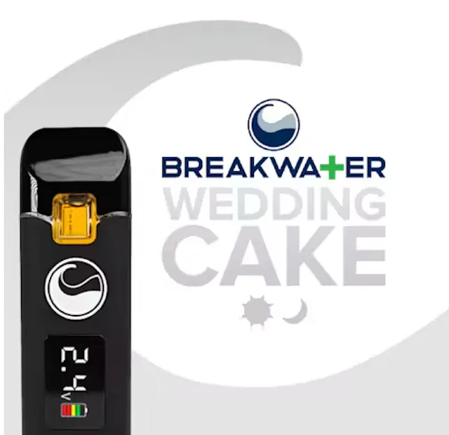 Breakwater Live Hash Rosin Disposable Wedding Cake 1g (hybrid, live rosin disposable)