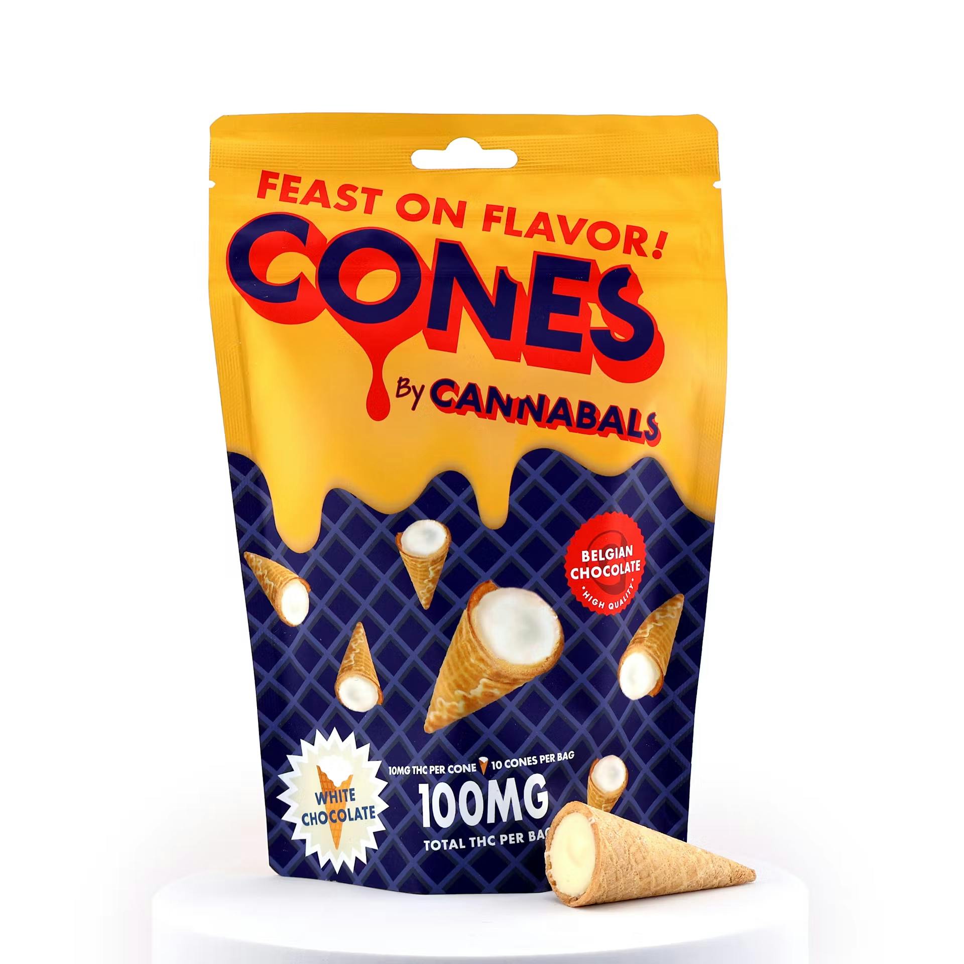 Cannabals Cones | White Chocolate | 100mg (10pk)