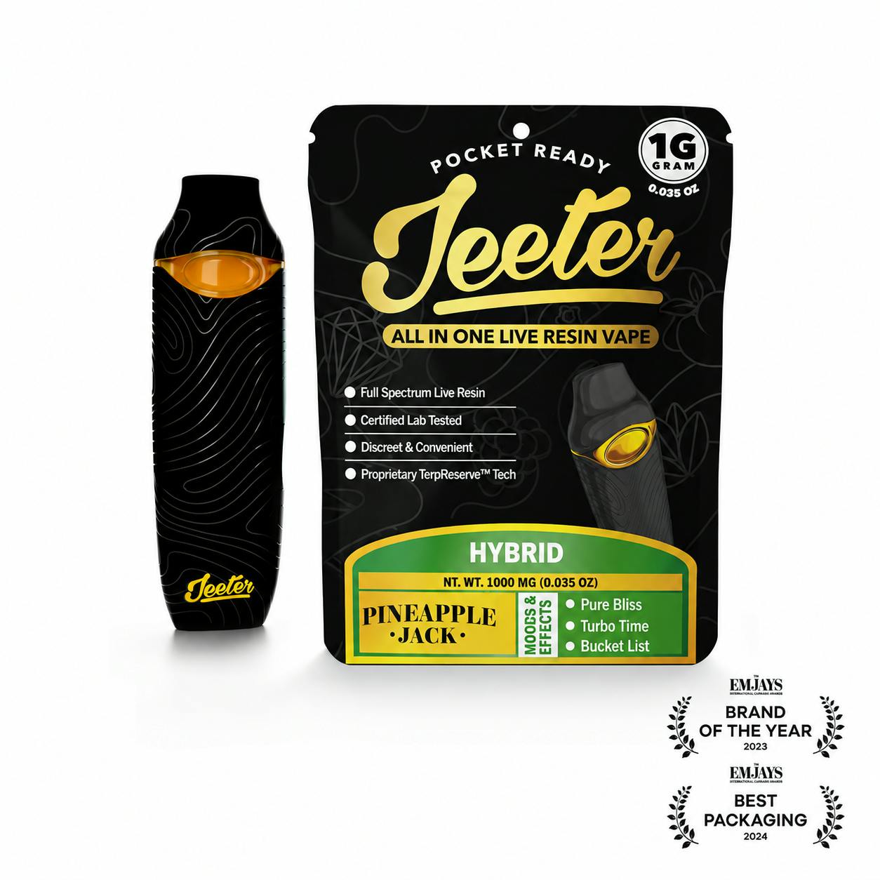 Jeeter - 1g Live Resin Disposable - Pineapple Jack