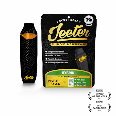 Jeeter - 1g Live Resin Disposable - Pineapple Jack - DISPOSABLES by Jeeter at King of Budz