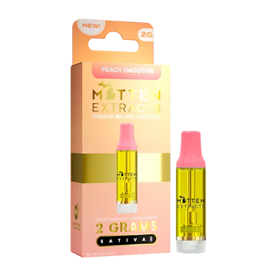 Mitten Extracts - 2g Cart - Peach Smoothie (S) - CARTRIDGES by Mitten Extracts at King of Budz
