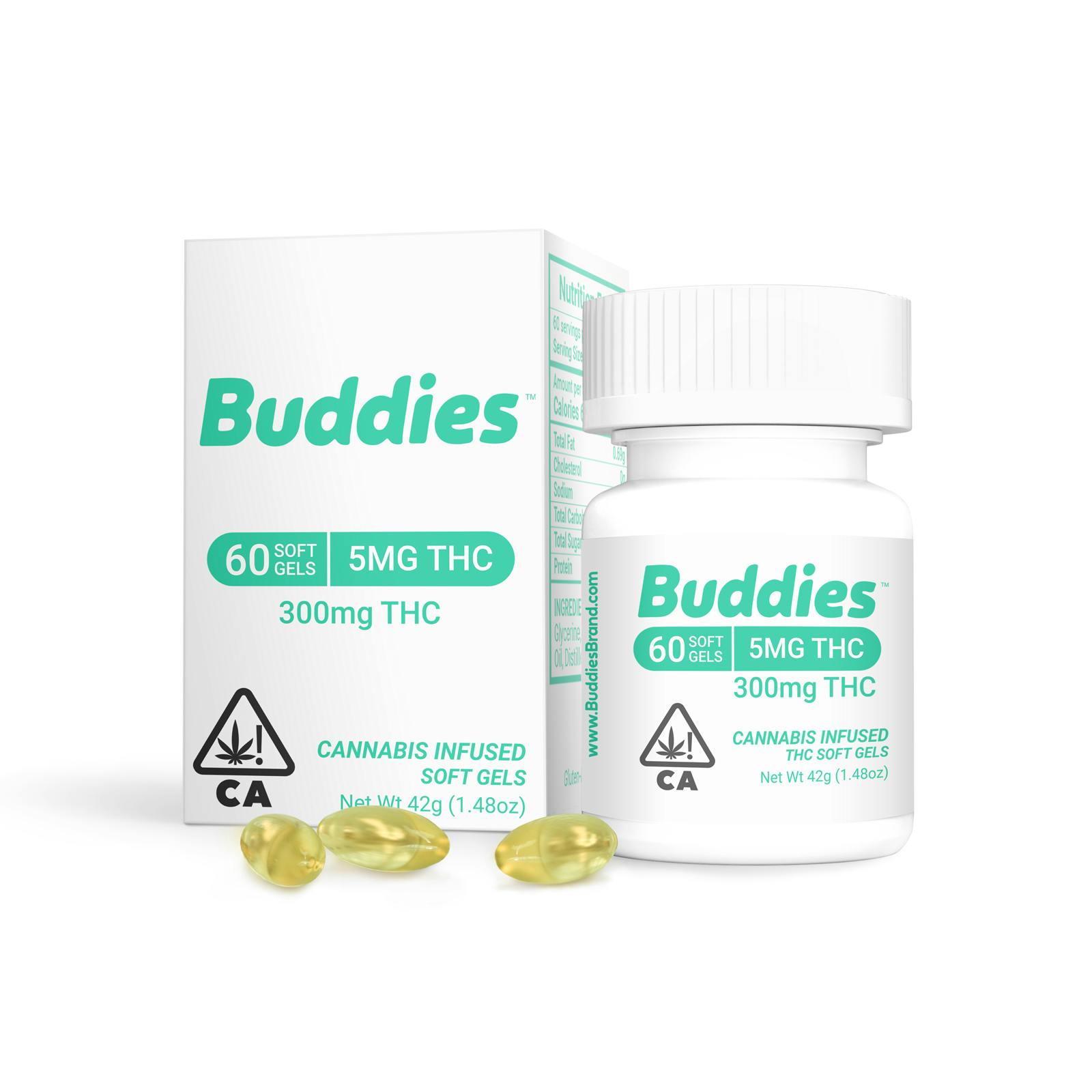 THC Soft Gels 60-Pack | 300mg