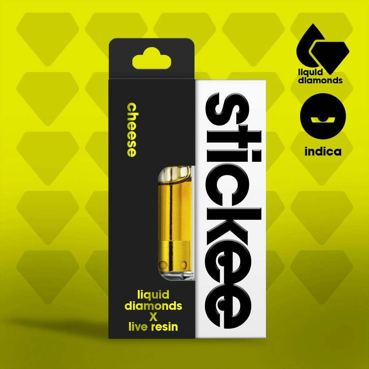 Product: STICKEE | CHEESE | LIVE RESIN x LIQUID DIAMONDS CART INDICA