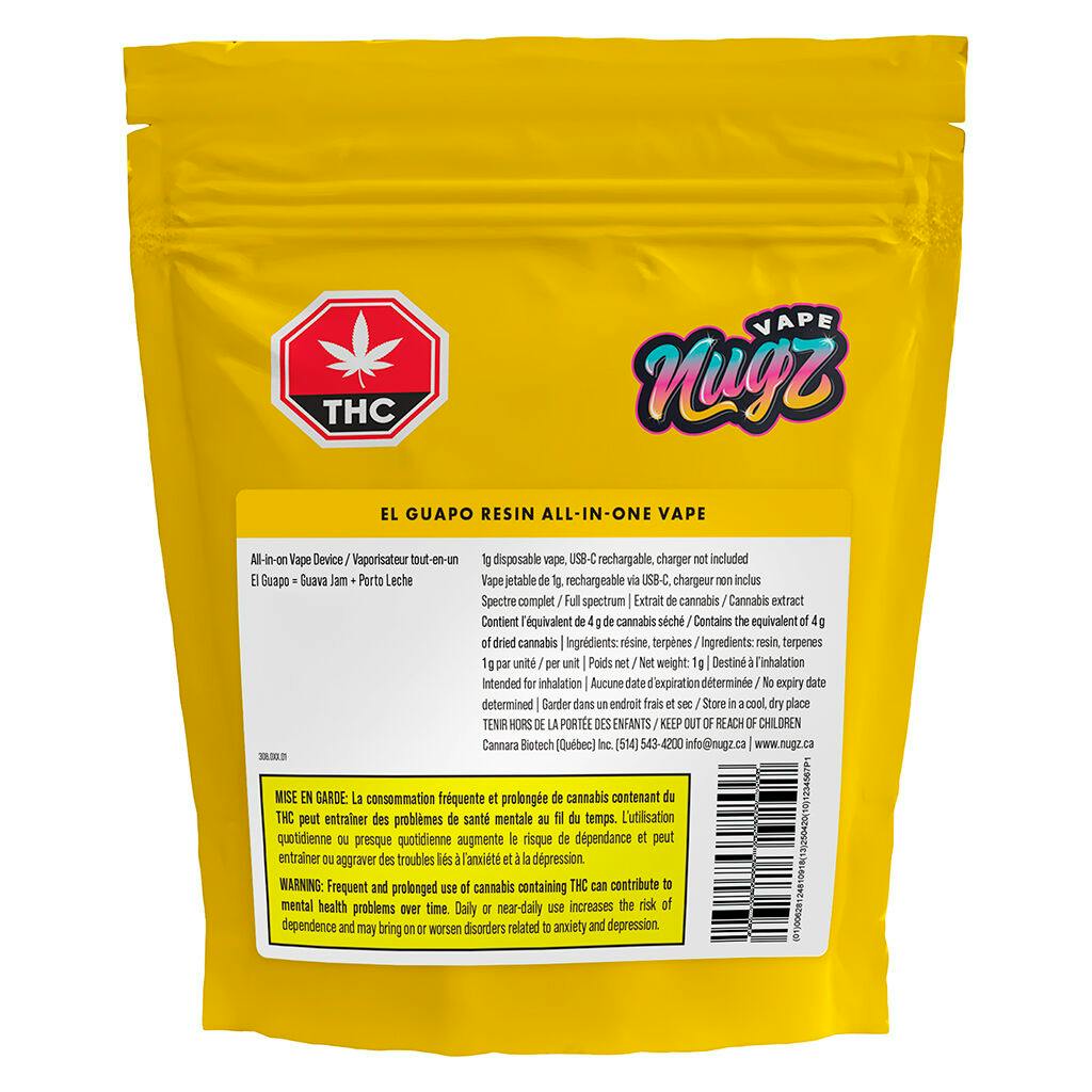 Nugz vape - el guapo resin aio