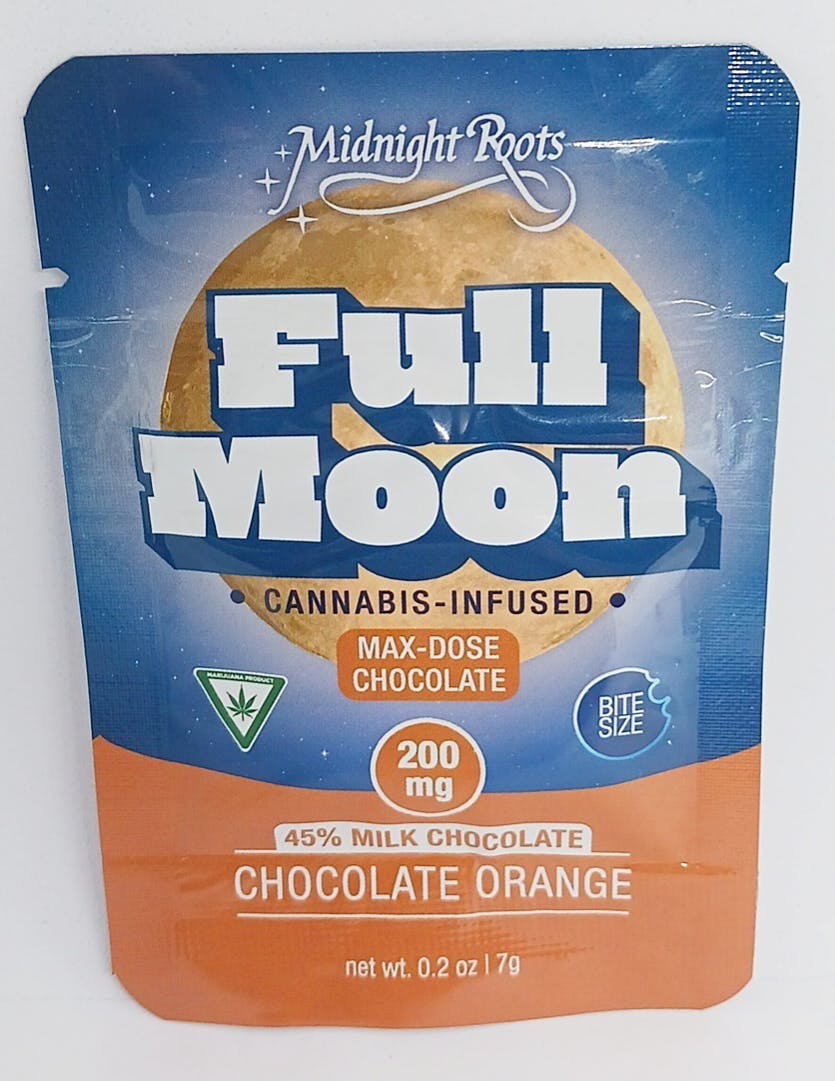 Midnight Roots - 200mg Full Moon - Orange Milk Chocolate