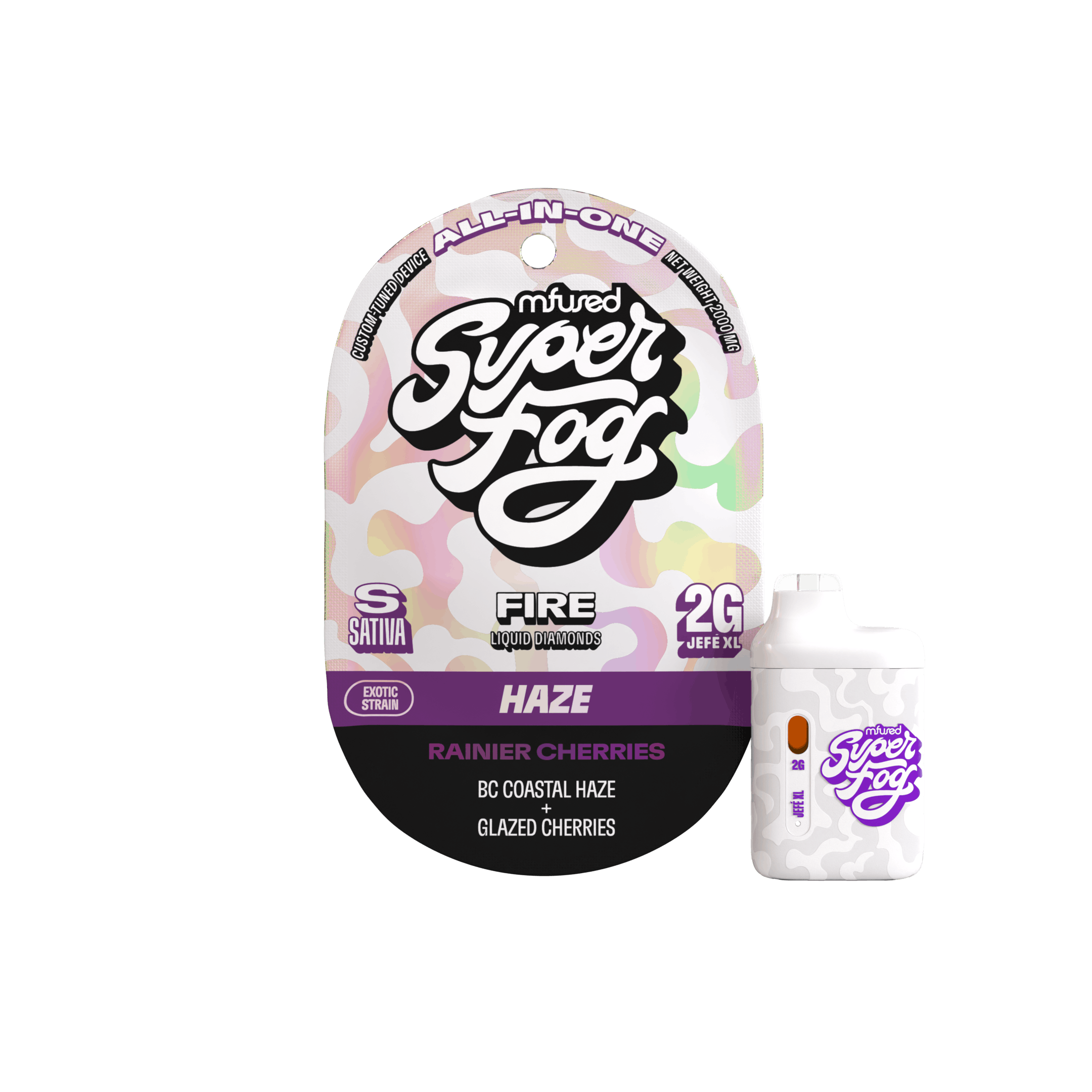Mfused Superfog Rainier Cherries 2pk 2g Fire Jefe Vape