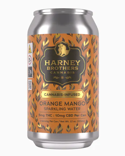Orange Mango Sparkling Water – Single 12oz (5mg)-1