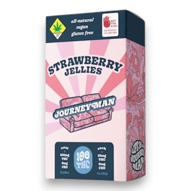 J-100SBJ - Journeyman Strawberry Jellies (100mg THC)