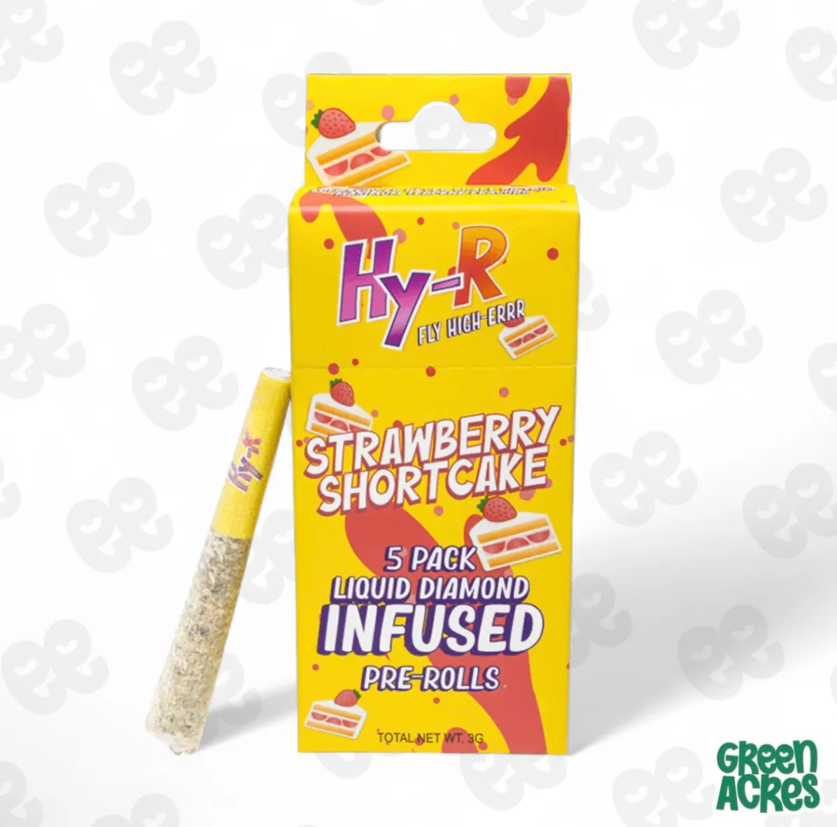 HY-R: Strawberry Shortcake 5 Pack Infused Pre-Roll (0.6gx5