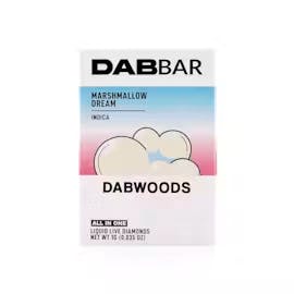 dabbar dabwoods disposable vape pen Dabwoods Dabwoods Dab Bar Liquid Live Diamonds | Marshmallow Dream  Disposable 1g