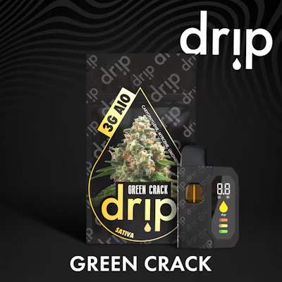 Drip - 3g Disposable - Green Crack - DISPOSABLES by Drip at King of Budz