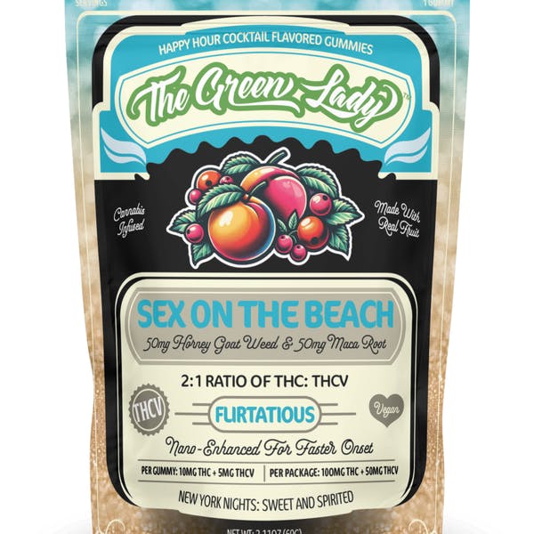 The Green Lady - 10mG Gummy Flirtatious (Sex on the Beach)