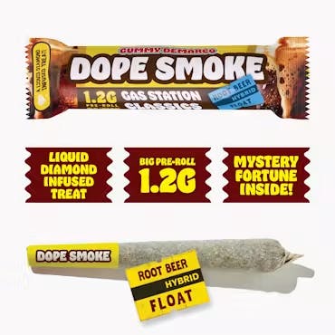 Dope Smokes - 1.2g Liquid Diamond Infused Preroll - Root Beer Float