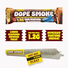 Dope Smokes - 1.2g Liquid Diamond Infused Preroll - Root Beer Float - PRE_ROLLS by Dope Smokes at King of Budz