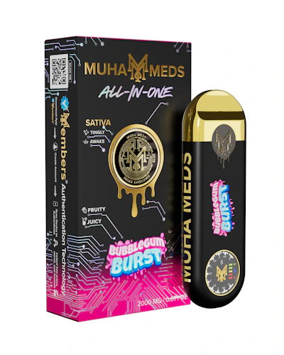 Muha Meds - 2g Disposable - Bubble Gum Burst