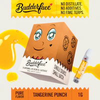 BUDDERFACE | Tangerine Punch | 1G | Artisanal Live Resin 510 Disposable Cart - product image at King of Budz