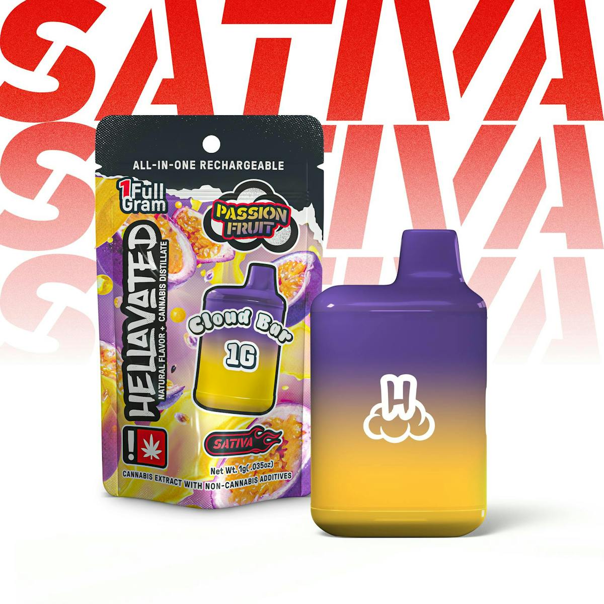 Photo of Passion Fruit Disposable Cloud Bar (Hellavated)