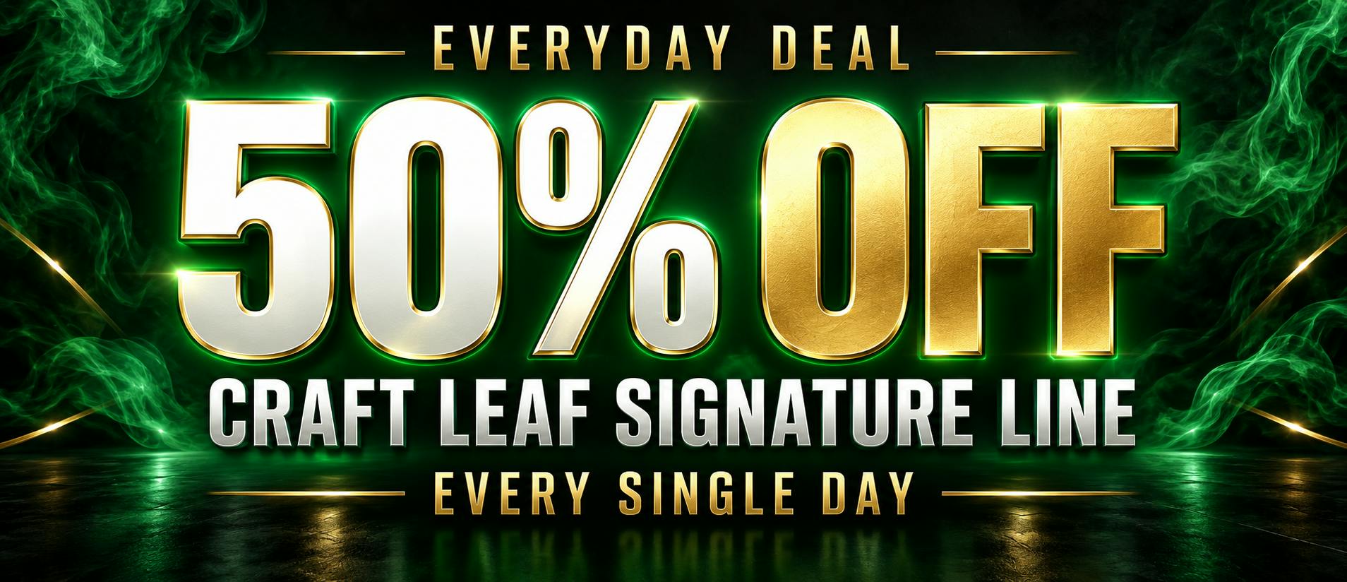 Every day Deal 50% off Signature Craft Leaf Flower