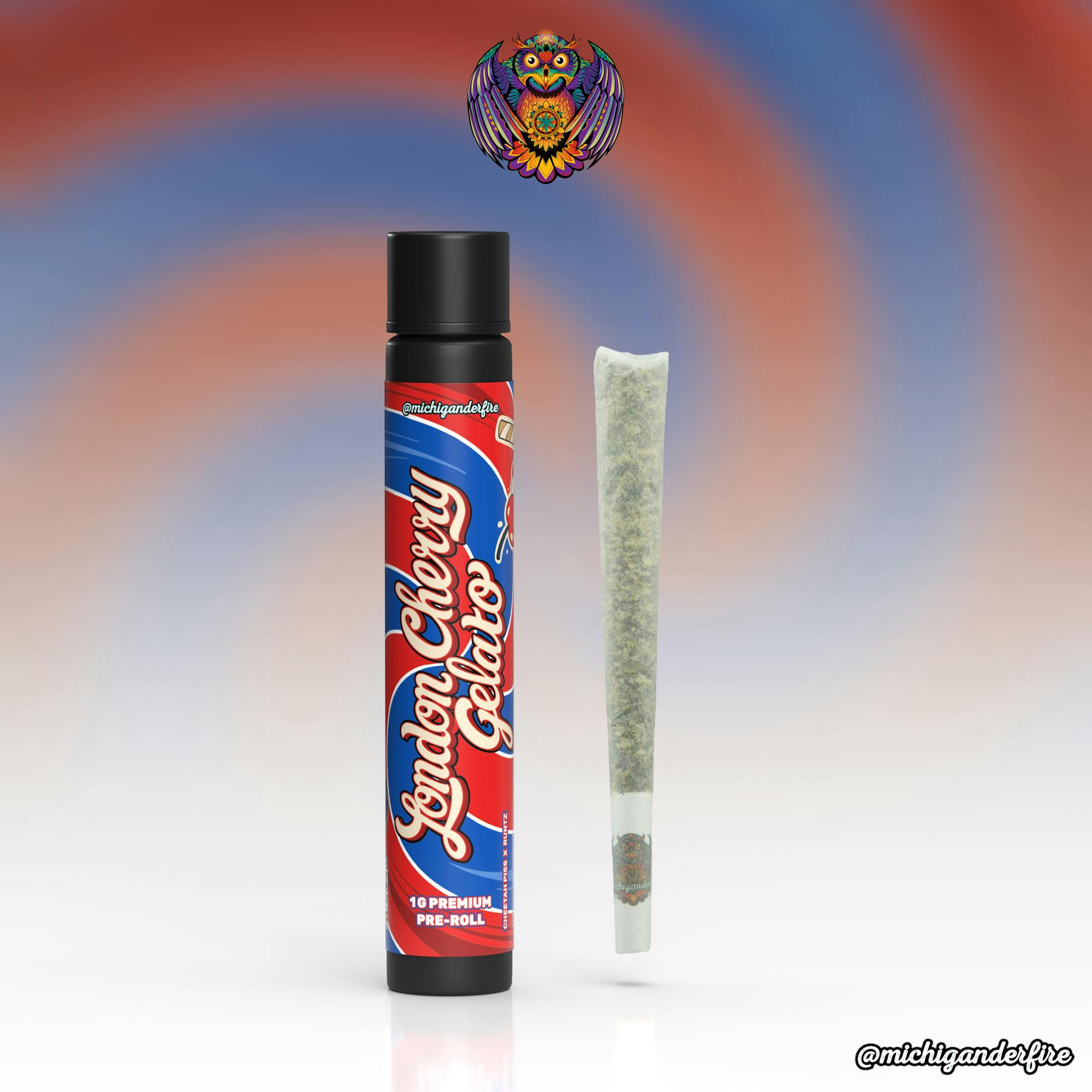 Michigander Fire - 1g Preroll - London Cherry Gelato