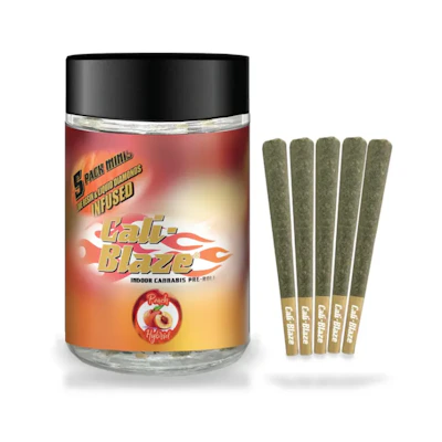 Cali-Blaze - 5-Pack .7g Infused Prerolls - Peach - PRE_ROLLS by Cali-Blaze at King of Budz