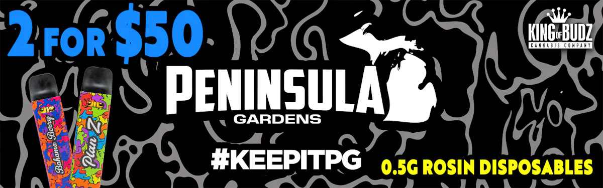 Peninsula Gardens - .5g Rosin Disposables - 2/$50