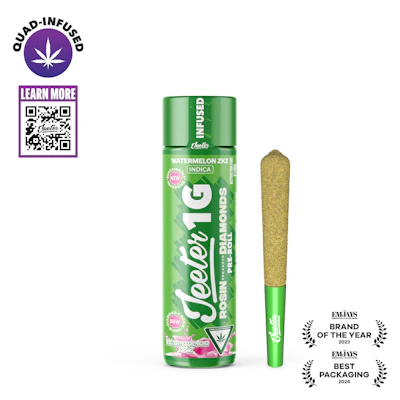 Jeeter - 1g Quad Infused Preroll - Watermelon ZKZ