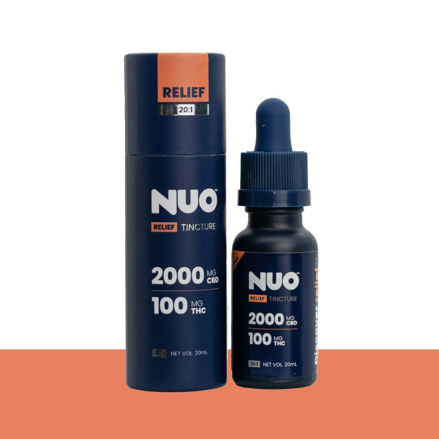 tobacco tincture NUO | Tincture | Relief 20:1 (2000 mg CBD : 100 mg THC) | 20 mL | Medicine  Man Nome St @ Denver (Dispensary