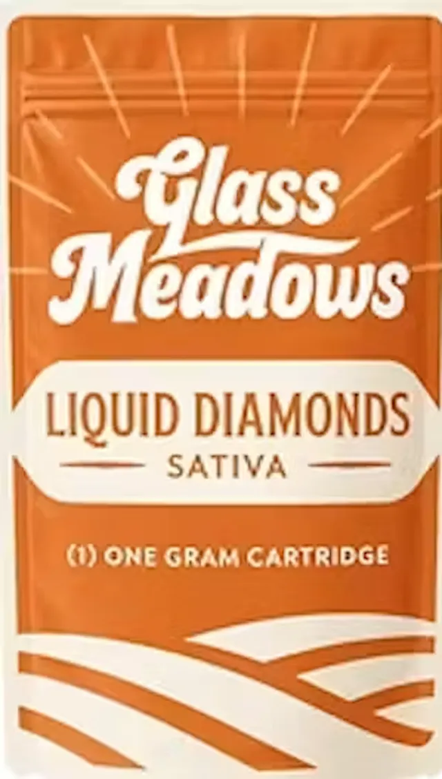 Glass Meadows Liquid Diamonds Vape Cart Energy Drink 1g (sativa, cartridges)