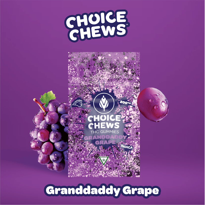Choice - Granddaddy Grape 200mg Gummies