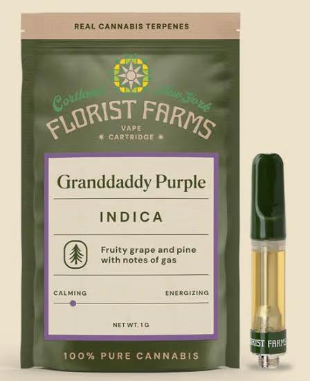 Florist Farms Vape Cart Grand Daddy Purp