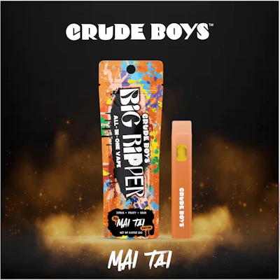 Crude Boys - 2g Big Ripper - Mai Tai - DISPOSABLES by Crude Boys at King of Budz