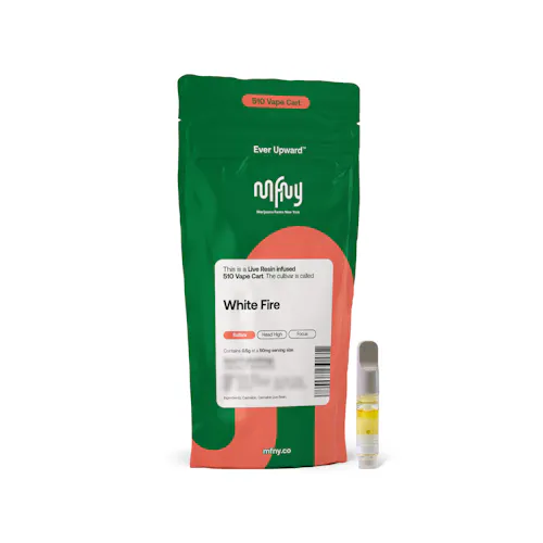 MFNY | White Fire | Sativa Hybrid | Live Resin Cart | 0.5g-active