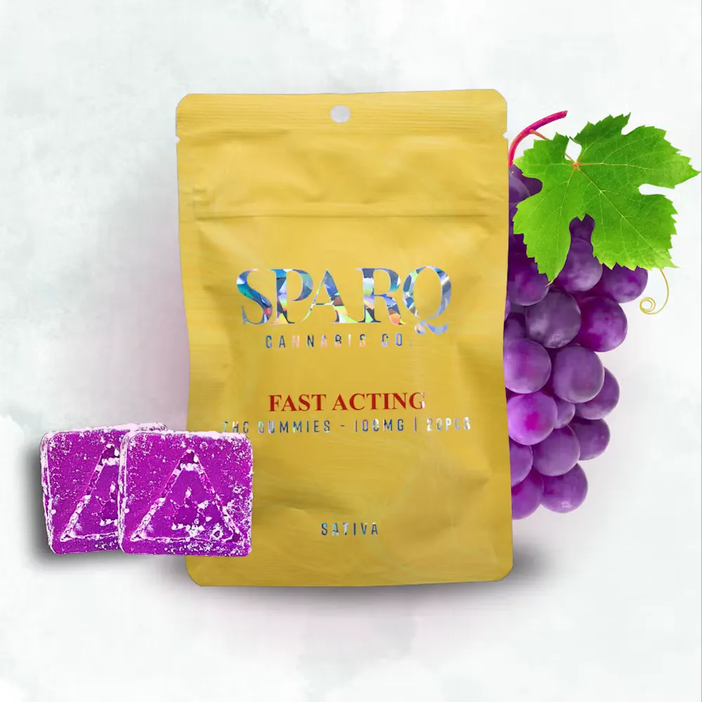 Product Sparq | Grape | Gummies | 100mg