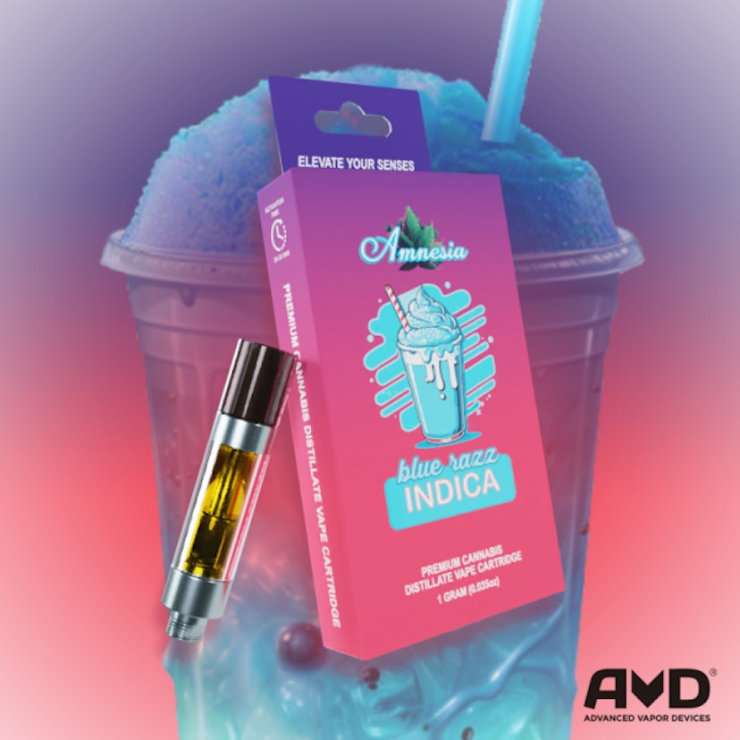 Amnesia 1g Cart Blue Razz