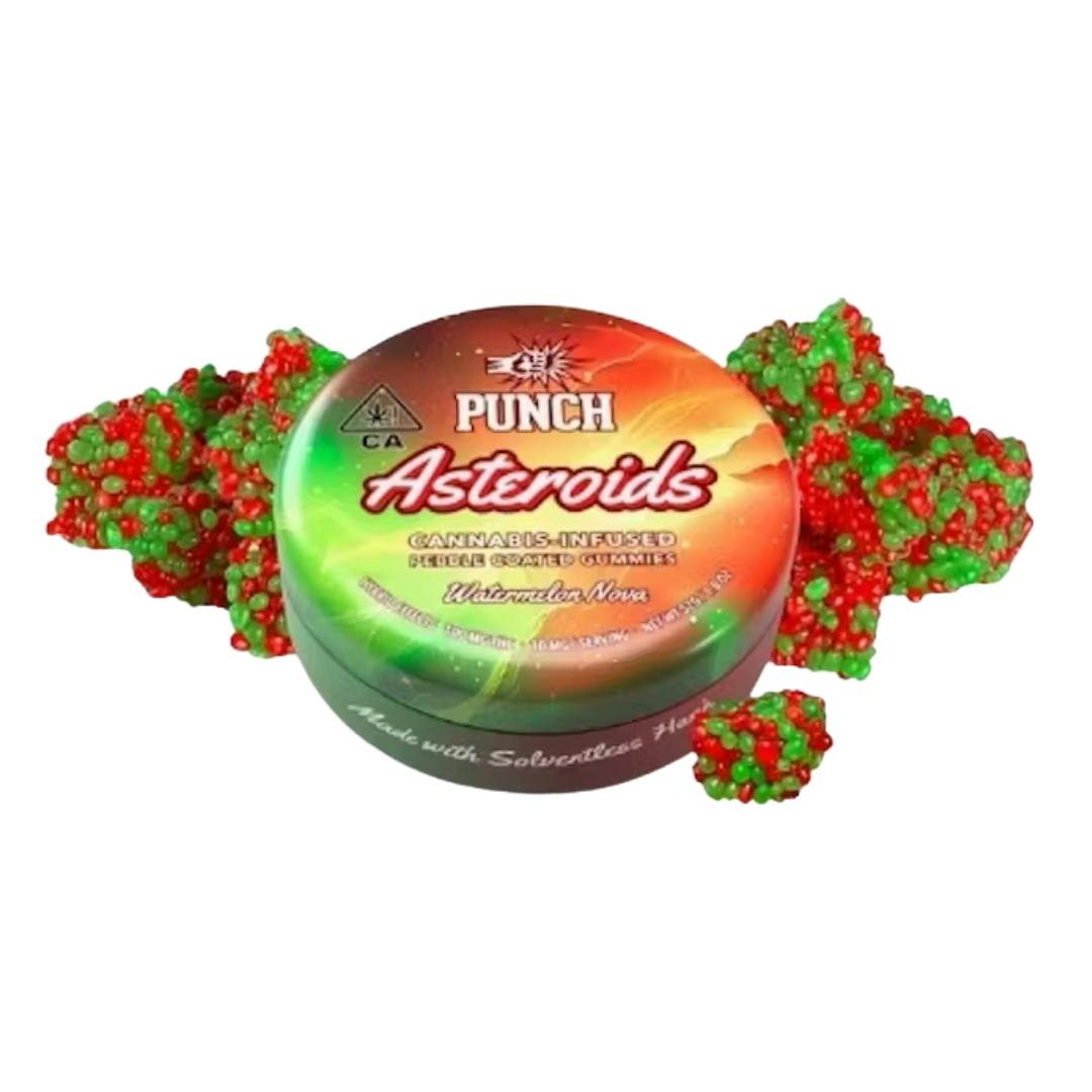 WATERMELON NOVA SOLVENTLESS PEBBLE COATED GUMMY ASTEROIDS-0