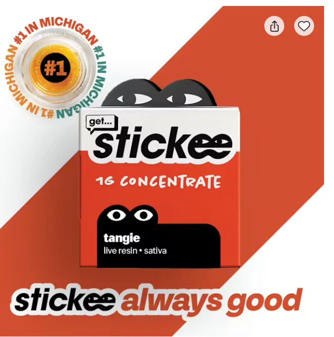 Stickee | Tangie | Live Resin Concentrate | 1g | Sativa | Twisted