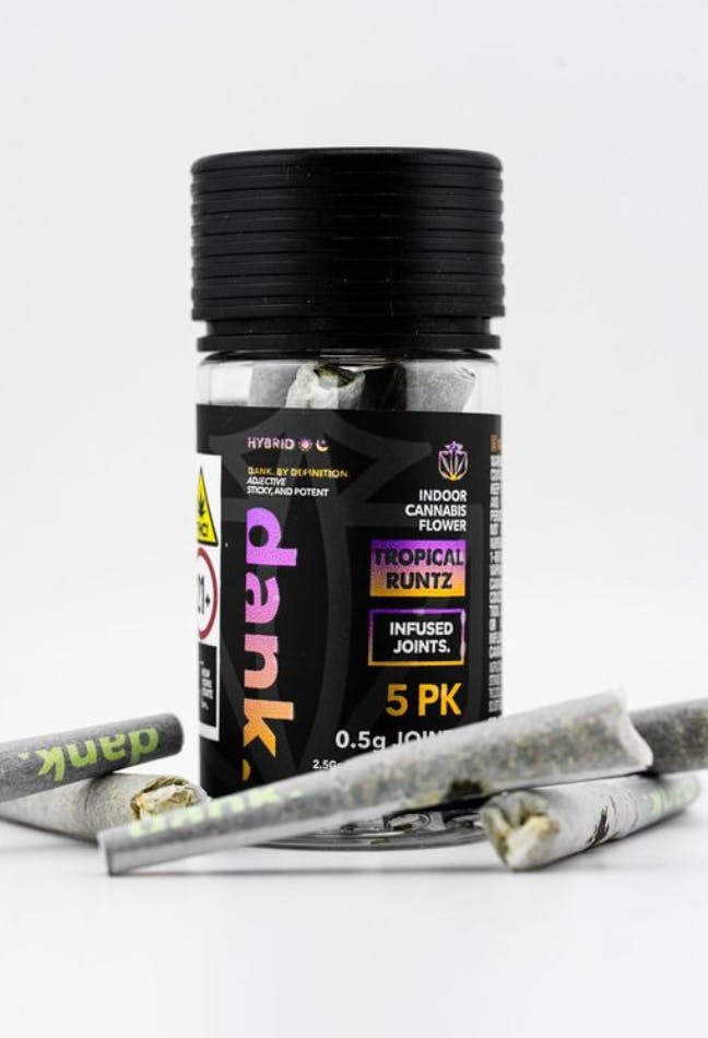 Pre-Roll | Dank | Tropical Runtz | Infused Pre-Roll | 5pk | 2.5g