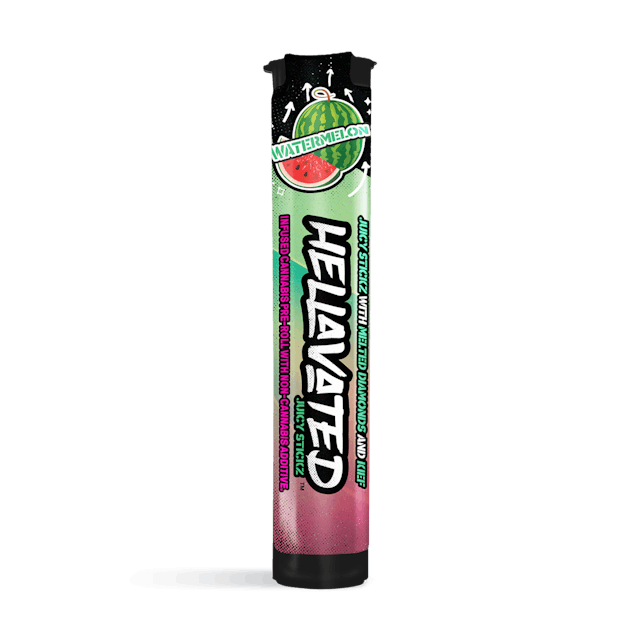 Whole bud flower is infused with a proprietary process that combined diamonds, natural botanical terpenes and pure kief all contained within the pre-roll to produce a potent flavor explosion and high THC content for that desired Lift off or couch lock without the mess and burn of a traditional pre-roll.
