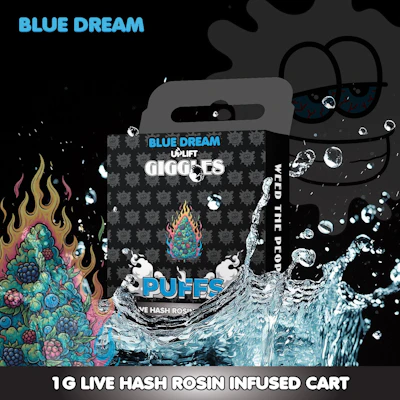 Giggles - 1g Live Rosin Cart - Blue Dream
