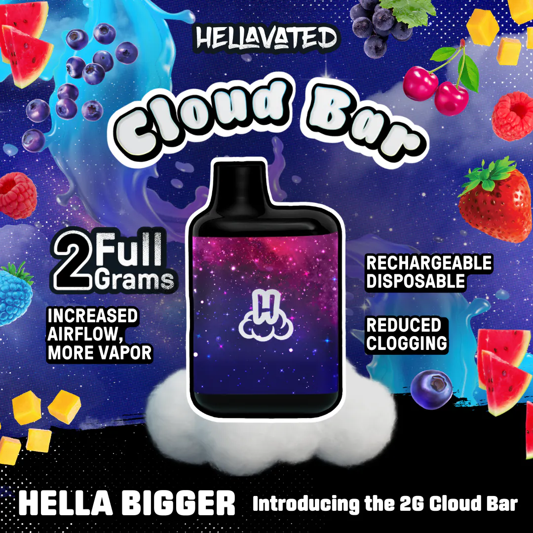 Water'Yer Melon Cloud Bar Rechargeable Disposable 2g | Jova Wellness