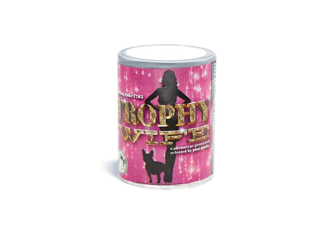 Our most popular indica-dominant hybrid, Trophy Wife is known to be ultra-potent, even among veteran consumers. It tastes skunky and sweet, with a smooth finish on the exhale. This is a common strain among users seeking relief from pain, anxiety, and insomnia for its heavily sedating qualities and uplifting hazy mood-boost.