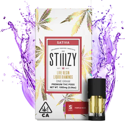Stiiizy - 1g LQD Cartridge - Purple Haze - CARTRIDGES by STIIIZY at King of Budz